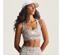 Reggiseno sportivo da allenamento adidas By Stella McCartney Power Impact Medium Support Printed Almond Milk-Smc / Charcoal L
