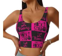 Reggiseno Sportivo da Donna I Am A Rock Star, Canottiera Sportiva, Canottiera da Allenamento, Reggiseno da Corsa e Yoga