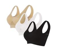 Reggiseno Sportivo da Donna Reggiseno Comodo Senza Cuciture Top Imbottito da Donna Spalline Regolabili Reggiseno Canotta Sport Senza Fili Top Corto per Yoga Fitness Esercizio Offerte Lampo del Giorno
