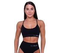 Reggiseno sportivo donna String nero con spalline regolabili 1 St