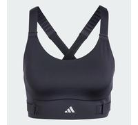 adidas - Running Performance Fast Impact Luxe - Reggiseno nero a supporto elevato S A-B Cup