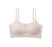 Reggiseno sportivo Ice Elastic Raccolta Biancheria intima alla moda senza anello Vest Reggiseni per le donne, Beige, XL