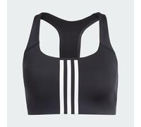 adidas Ms 3 Stripes W - reggiseno sportivo medio sostegno - donna 44AB Black woman Recycled Materials,Recycled Polyester