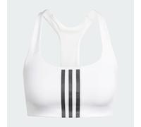 Reggiseno sportivo Powerimpact Training Medium-Support 3-Stripes White 2XS (A-B)