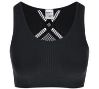 Reggiseno sportivo senza cuciture nero M-L