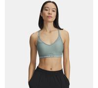 Under Armour Reggiseno Sportivo da Donna Crossback Low Impact, (348) Verde Silice / / Bianco, M