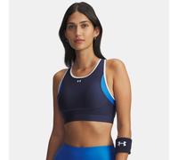 Reggiseno sportivo Under Armour Crossback Mid Open Back da donna Washed Blu Marino / Blu Atlantis / Bianco M