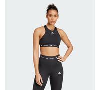 Adidas Techfit High Neck Medium Impact Sports Bra Nero 2XS / D Donna
