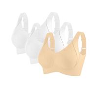 Reggiseno traspirante da donna con chiusura frontale per anziani, reggiseno senza ferretto per donne anziane, yoga bustier, s, 5XL