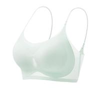 Reggiseno Ultra Sottile in Seta di Ghiaccio, Reggiseno Estivo Senza Cuciture Ultrasottile in Seta di Ghiaccio,Zero Feel con Imbottitura Removibile Comfy Bralette Reggiseno Sportivo Anti-Cedimento