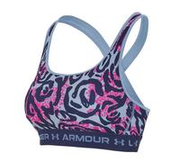 Reggiseno Under Armour Crossback Mid Print Sports Bra - Turchese (S)
