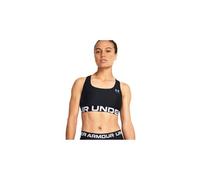 Under Armour Authentics Branded W - reggiseno sportivo medio sostegno - donna S Black woman Ua Heatgear
