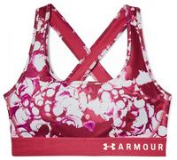 Reggiseno Under Armour Mid Crossback Print - impulse pink/impulse pink - Rosa (XS)