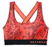 Reggiseno Under Armour Mid Crossback Print - orange - Arancione (XS)