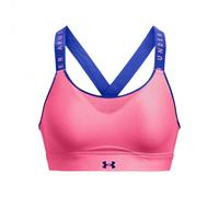 Reggiseno Under Armour Women's UA Infinity High Sports Bra - pink punk/versa blue - Rosa (S)