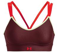 Reggiseno Under Armour Women's UA Infinity Low Strappy Sports Bra - chestnut red/phosphor green - Rosso (S)