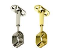 REGGITUBO CENTRALE REGOLABILE OVALE PER ARMADIO- - mm.15x30, oro lucido - 6 p...