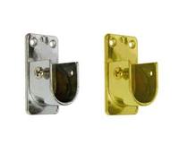 REGGITUBO LATERALE OVALE PER ARMADIO- - mm.15x30, cromato - 10 pezzi