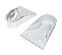 Reggitubo Laterale Per Tubo Tondo. In Materiale Plastico Bianco Cf. 200 Pz