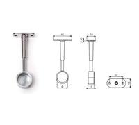 REGGITUBO TONDO mm.18 CHIUSO CROMATO