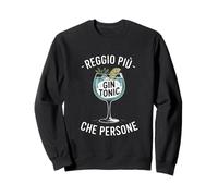 reggo più drink al gin che persone ironica Felpa