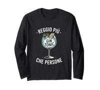 reggo più drink al gin che persone ironica Maglia a Manica