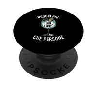 reggo più drink al gin che persone ironica PopSockets PopGrip Adesivo