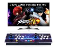 RegiisJoy 32000 in 1 Pandoras Box 78S Console Arcade Retro con Giochi 3D Magicamente Modificati per 4 Giocatori, Funzione di Ricerca/Salvataggio/Nascondi/Pausa, Lista dei Preferiti, Combinazione con