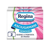 Regina Asciugamani Monouso - 2 Confezioni da 100 Servizi, Asciugamani Usa e Getta Pratici ed Igienici, 100% Cellulosa FSC, Biodegradabili, Confezione Dispenser