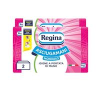 Regina Asciugamani Monouso - 2 Confezioni da 100 Servizi ognuna, Asciugamani Usa e Getta Pratici ed Igienici, 100% Cellulosa FSC, Biodegradabili, Confezione Dispenser
