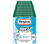 Regina Blitz, 10 Rotoli di Carta Multiuso a 3 Veli