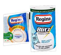 Regina Blitz Carta Casa 3 Maxi Rotolo assorbente 3 veli + 5 Tovaglioli 5 stelle