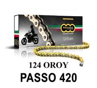 REGINA - Catena 124OROY 122 Maglie Passo 420 - Oro