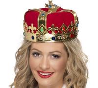 Regina Costume Corona Con Gioielli King O Queens Corona Da Smiffys