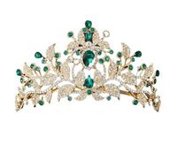 Regina cristallo corona nuziale concorso diadema pettini sposa matrimonio moda fasce, Misura unica, Strass