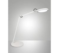 Fabas Luce Lampada LED da scrivania Regina con dimmer, bianco Fabas Luce
