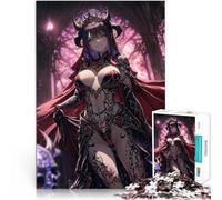 Regina degli anime fantasy oscuri Puzzle 1000 pezzi per adolescenti Allena il tuo cervello e le tue mani perché è ideale come regalo per tutta la famiglia 38x26cm