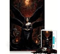 Regina dei Serpenti e Lilith di Fuoco - Puzzle da 1000 pezzi per adulti - Gioco di sfida per la mente - Antistress - Decorazione murale con ritagli trasparenti (50x75cm)