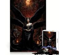 Regina dei Serpenti e Lilith di Fuoco - Puzzle da 1000 pezzi per adulti - Gioco di sfida per la mente - Antistress - Decorazione murale con ritagli trasparenti (50x75cm)
