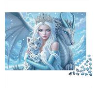 regina del ghiaccio drago Puzzle 1000 Pezzi Adulti In Resistente E Durevole, Un Puzzles Per Gioco Educativo Per La Sgonfiatina, Ideale Per Vacanza Relax, 52x38cm/1000pcs