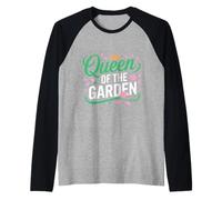 Regina del Giardino Piante da Giardinaggio Floreale Maglia con Maniche Raglan