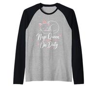 Regina della Pennichella Gatti Maglia con Maniche Raglan