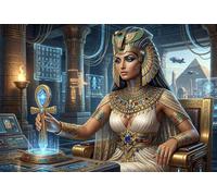 Regina dell'Antico Egitto Puzzle in Legno 500 Pezzi Adulti E Ragazzi,Sfida Impossibile,dai 14 Anni Goddess,Idea Regalo,Legno,Gioco Educativo,Decorazione Casa,Antistress (52x38cm)