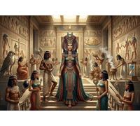 Regina dell'Antico Egitto Puzzle in Legno 500 Pezzi Adulti E Ragazzi,Sfida Impossibile,Gioco Educativo Goddess,dai 14 Anni,Decorazione Casa,Idea Regalo,Legno,Antistress (52x38cm)