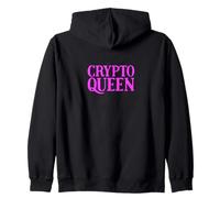 Regina delle criptovalute per Le Donne nel Settore Blockchain di criptovaluta Felpa con Cappuccio