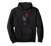 Regina delle Rose Gotiche, Donna Fantasy oscura e Rose Rosse Felpa con Cappuccio