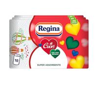 Regina Di Cuori, 18 Rotoli di Carta Cucina a 2 Veli