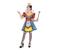viving - Costume Regina Di Cuori Fascia Con Corona, Vestito E Calze Taglia S (1)