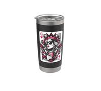 Regina Di Cuori Coffee Lover Donne Gioco D'azzardo Gambler Bicchiere termico in acciaio inox doppia parete