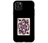 Regina Di Cuori Coffee Lover Queen Card Poker Gioco D'azzardo Custodia per iPhone 11 Pro Max